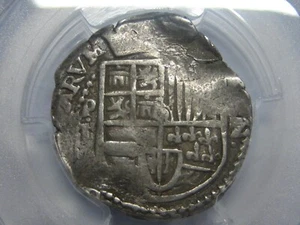 1649 POTOSI 2 REAL COB PCGS VF35 PHILIP IV ASSAY T BOLIVIA SILVER COLONIAL ERA  - Picture 1 of 4
