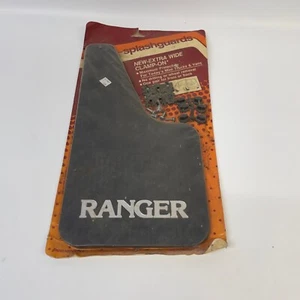 Vintage Powerflow RANGER Splashguards Mud Flaps Extra Wide Clamp On NOS **READ** - Picture 1 of 5