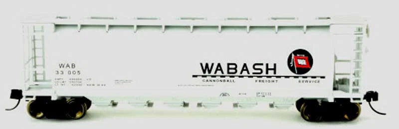 Bowser 38167 N Scale Wabash Cylindrical Hopper Car #33005 - Image 1 of 1
