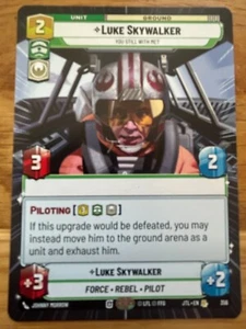 STAR WARS UNLIMITED TCG JTL HYPERSPACE RARE CARD: LUKE SKYWALKER - Picture 1 of 1