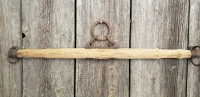 Antique Vintage Wood Evener Bar Double Tree Yoke horse Ox Western Primitive 40” - Image 1 of 4