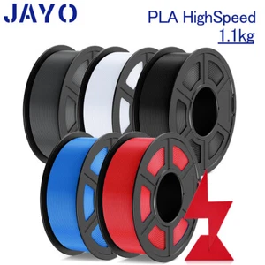Filamento de impresora 3D PLA de alta velocidad JAYO 600 MM/s 1,75 mm 1,1 kg negro cuidadosamente herido - Imagen 1 de 13