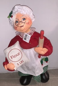 ANNALEE 18in Jinglebell Baker Mrs. Santa Claus Decoration NWT Christmas Kitchen - Picture 1 of 5