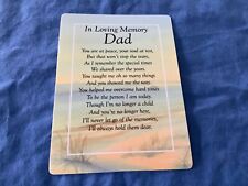 Graveside Memorial Remembrance Card Dad 120*165mm