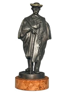 Antique Bronze Hungarian Artist Kalman Beszedes The Shepherd-Sculpture 16-1/2" - Picture 1 of 16