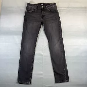 Mavi Marcus Jeans Mens 32x34 Black Dark Wash Slim Straight Leg Stretch Denim - Picture 1 of 10