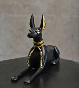 Estatuilla de perro chacal Anubis dios clásico egipcio Ebros 5,5" L Deidad del más allá - Imagen 1 de 10