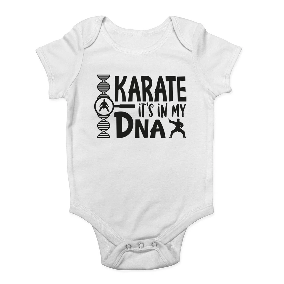 BABY ORIGINALS Karate It's in my DNA Mädchen Jungen Baby Grow Weste Body