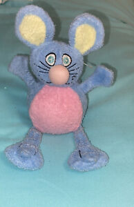 Ball Blue Mouse Semi Stuff Animal Tutter Plush Ball  4”Toy