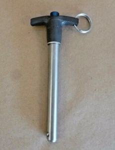 1/2" X 4" GRIP 17-4 STAINLESS STEEL AVIBANK BALL LOCK QUICK RELEASE PIN (T HDL) - Picture 1 of 3