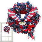 4th Of July Wreath Patriotic Eagle Independence Day Door Wreath 15.74inch 