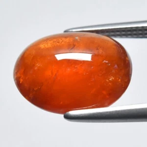 ๐ 4.72ct Oval Cabochon Natural Orange Spessartite Garnet - Nigeria Gem - Picture 1 of 4