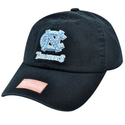 NCAA North Carolina Tar Heels Navy Light Blue Rhinestones Womens Ladies Hat Cap  - Image 1 of 4