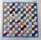 Quilt, Wandquilt, Wandbehang, Patchwork, handgequiltet, bunt, 78x78 cm