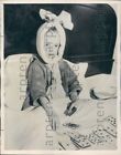 1936 Pittsburgh PA Bobby Parks Came Down with Mumps Plays Solitaire Press Photo