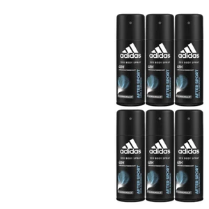 6x150ml adidas After Sport Deospray Body Spray 48H Duft | 0% Aluminium - Bild 1 von 3