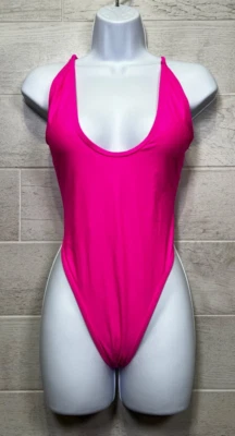Traje de baño para mujer talla grande XL sexy cuello profundo corte alto descarado adelgazante 1 pieza Foto 1 de 4