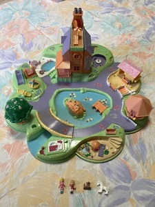 Vintage 1991 Polly Pocket Bluebird Dream World Playset ~2 dolls/2 Animals - Picture 1 of 11