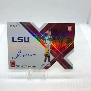 2017 PANINI DONRUSS ELITE JAMAL ADAMS RC ROOKIE RED DIE CUT AUTOGRAPH #’D 1/49