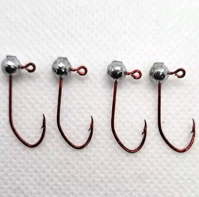 100 pcs 1/80 oz Lead Ball Jig Head Eagle Claw Little Nasty #10  IRISH JIG USA - Image 1 of 1