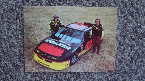 RARE - 1992 Kyle & Richard Petty #42 " STALKER RADAR DETECTORS " NASCAR POSTCARD Cover