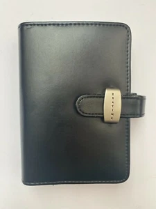 Exatime Geldbörse mit Ringmechanik Organizer, Kunstleder schwarz - Picture 1 of 8