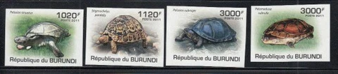 BURUNDI Turtles MNH imperforate set Cover