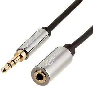 Amazon Basics 3.5mm Auxiliary Jack Audio Extension Cable, Male to Female, 1.83 m - Picture 1 of 4