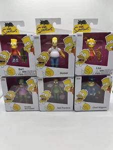THE SIMPSONS - Jakks Pacific 2.5" Figures Wave 2 Set of 6 NEW IN STOCK - Picture 1 of 8