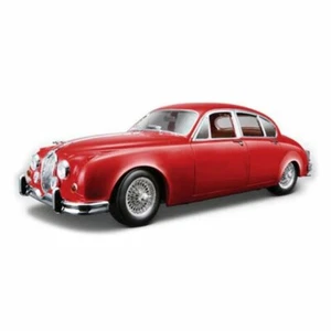 BBURAGO 12009 1959 59 JAGUAR MARK II 1/18 DIECAST MODEL CAR RED - Picture 1 of 2