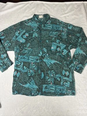 Vintage Jimmy Z Button Down Surf Skate Longsleeve Shirt Size M - Image 1 of 4