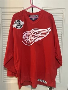 Camiseta deportiva de hockey Brenden Shanahan CCM Center Ice Detroit Red Wings talla XL vintage - Imagen 1 de 14