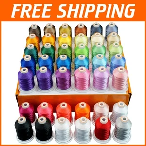 42 Spools Polyester Embroidery Thread Kit - Picture 1 of 8