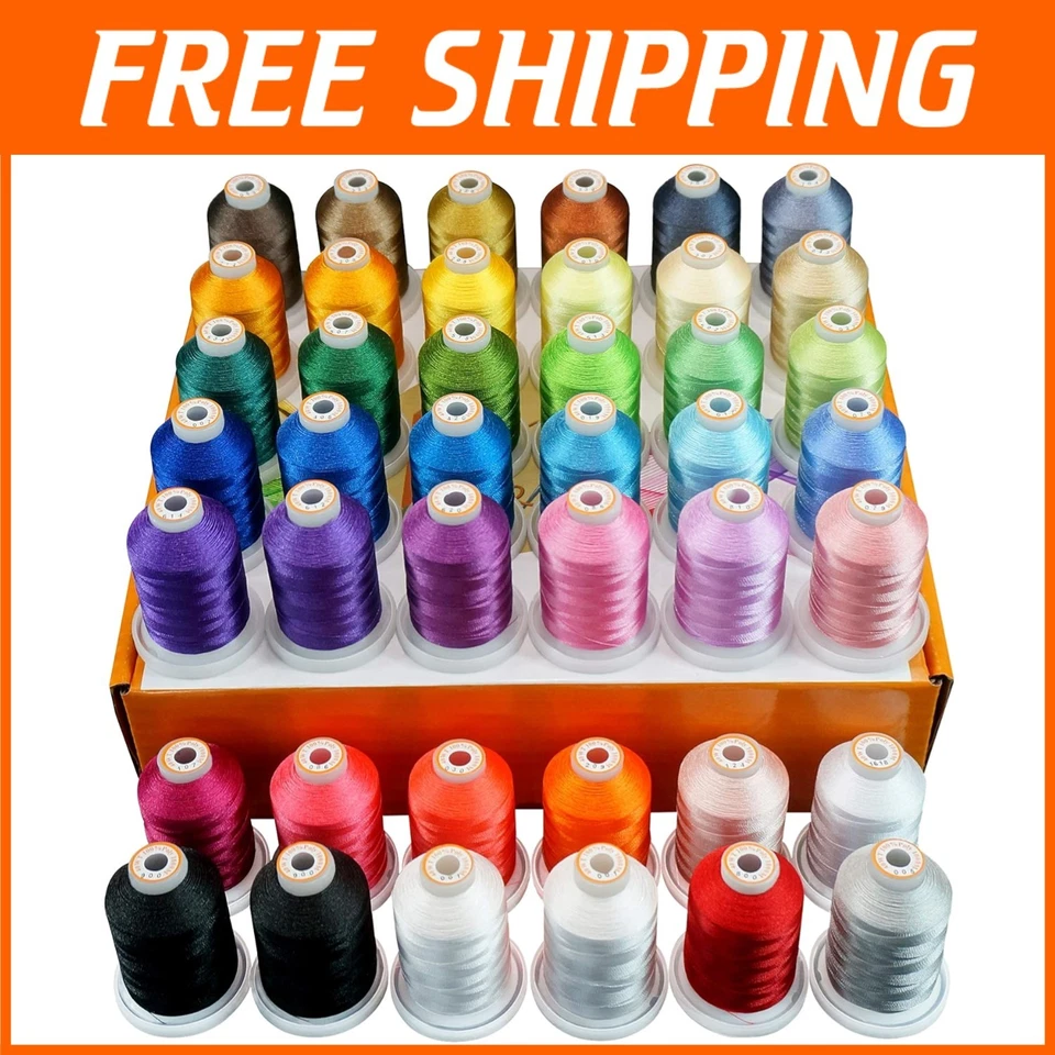 42 Spools Polyester Embroidery Thread Kit - Image 1 of 4