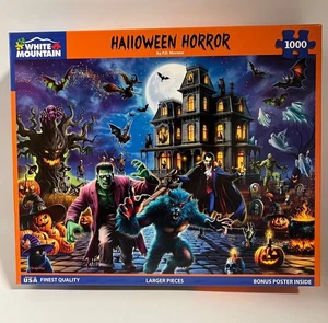 Halloween Horror White Mountain 1000 Piece Puzzle - Picture 1 of 2