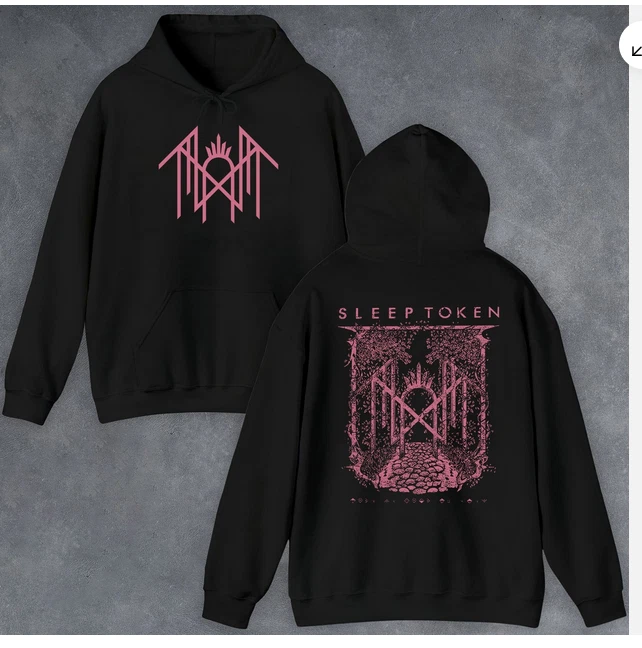 Moletom com capuz Sleep Tonken Even In Arcadia floral datas de turnê 2025 dupla face - Imagem 1 de 1