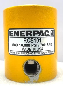 ENERPAC RCS 101 LOW HEIGHT HYDRAULIC CYLINDER 11 TONS CAPACITY 1" STROKE - Picture 1 of 5