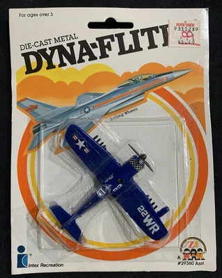 Avión de metal fundido a presión Intex Zee Toys Dyna-Flights 1982 - ¡Dueño original! Foto 1 de 4