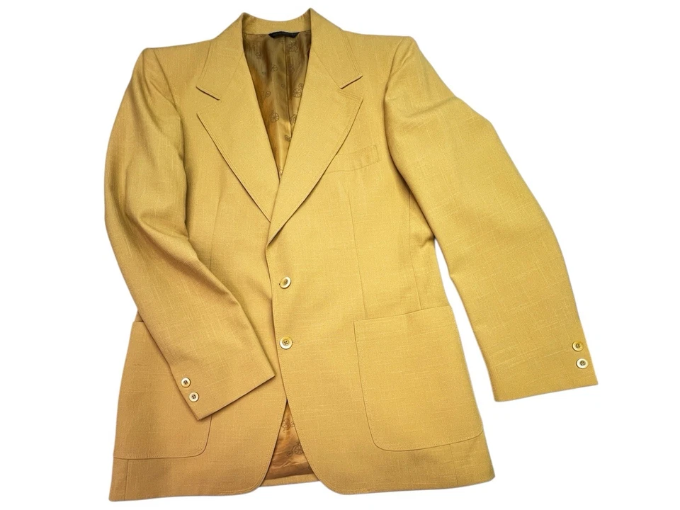 Blazer de Colección Jaymar Años 70 Traje de Ocio Chaqueta Talla 40 Disco Dorado Mostaza Foto 1 de 4