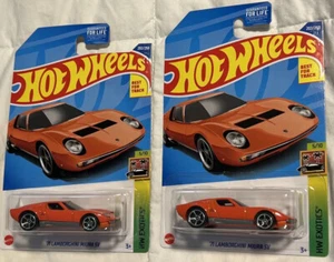 ✅ Hot Wheels 2022-202 1971 LAMBORGHINI MIURA SV L Case Orange 1/64 | 2 Stück | - Bild 1 von 4