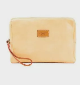 Cavalcanti Ochre Travel Pouch. Made in Italy. - Picture 1 of 1