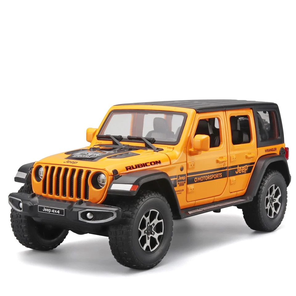 New Jeep Wrangler JL Alloy Car Model Diecasts Metal Vehicles Toy Kid Gift - Image 1 of 4