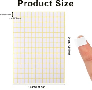 2940Pcs Matte Small White Labels Stickers Blank Labels Removable Price Tags - Picture 1 of 8