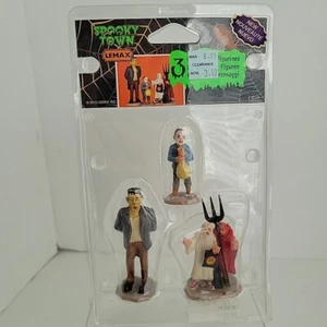 Vintage Set 3 Halloween Spooky Town Is That Really Figure Ritirato 2013 #32128 Nuovo - Foto 1 di 8