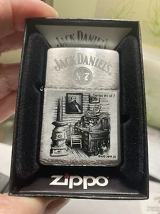 2014 Zippo Lighter Jack Daniels Scene #4. The Rolltop Desk From Mr. Jack. Mint￼ - Picture 1 of 6