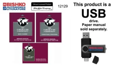 Ford F250 HD 1997 F350 F-Super Duty camión taller reparación manual unidad USB Foto 1 de 3