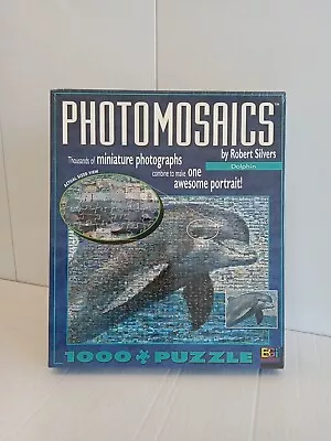 Photomosaics Dolphin Puzzle Robert Silvers 1000 Pc Buffalo Games Mosaic Photos - Image 1 of 4