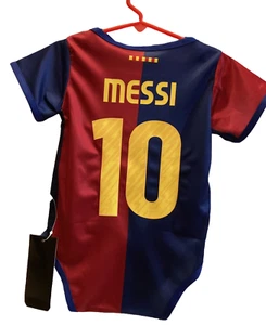 Baby One Piece Football Jersey Barcelona Messi 10 - Picture 1 of 5