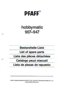Pfaff Karlsruhe Nähmaschinen Werbung Prospekt 907 947 Bestandteile Liste 1988