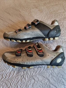 Forte CR320 Gray Red Mountain Biking Cleat Cycling Shoes Men's Size 12 US 46 EU - Picture 1 of 4